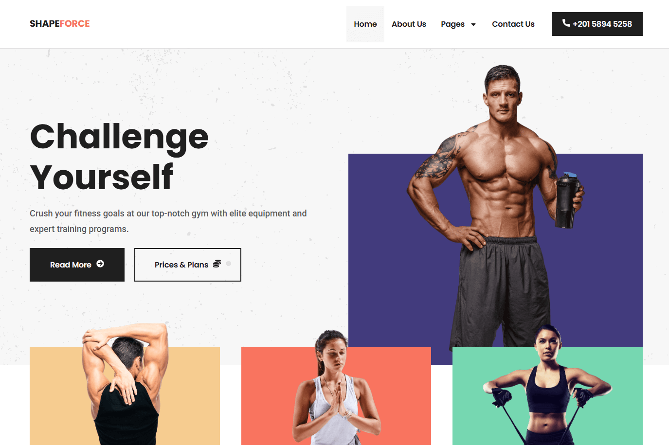 Gym Website Design